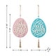 preview thumbnail 7 of 22, Glitzhome Easter Wooden Eggs Door Hanger Metal Truck Bunny Garland Wall Hanging Decor - N/A