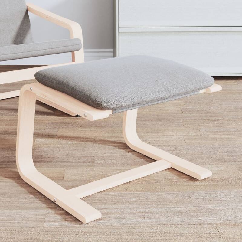 vidaXL Ottoman Footstool Pouf Hassock Stool Pouffe Living Room Seat Fabric - 20.1"x16.1"x15.7"