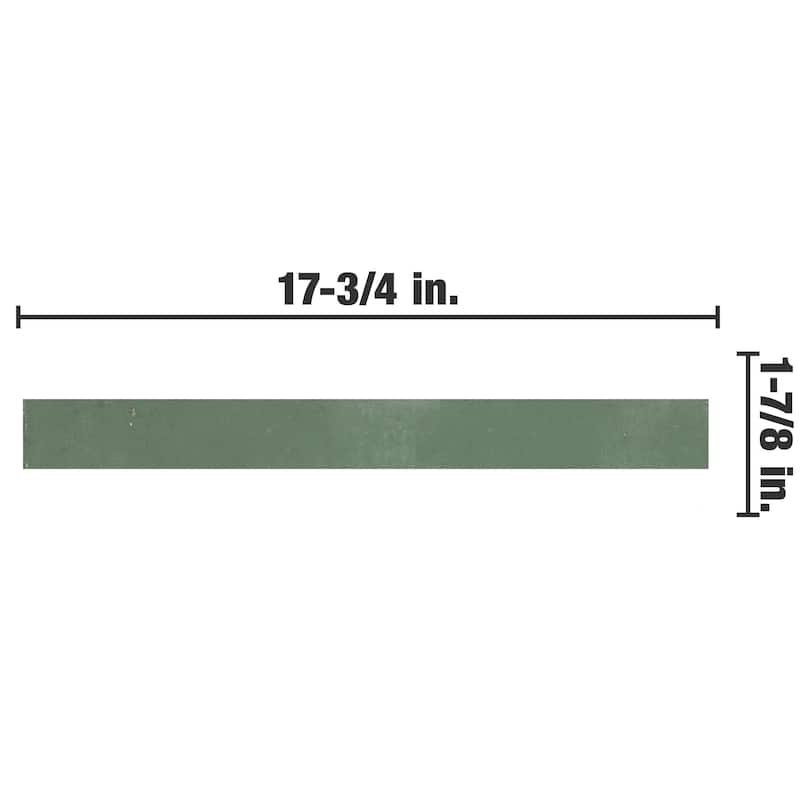 Merola Tile Phoenix Green 1-7/8" x 17-3/4" Porcelain Floor and Wall Tile