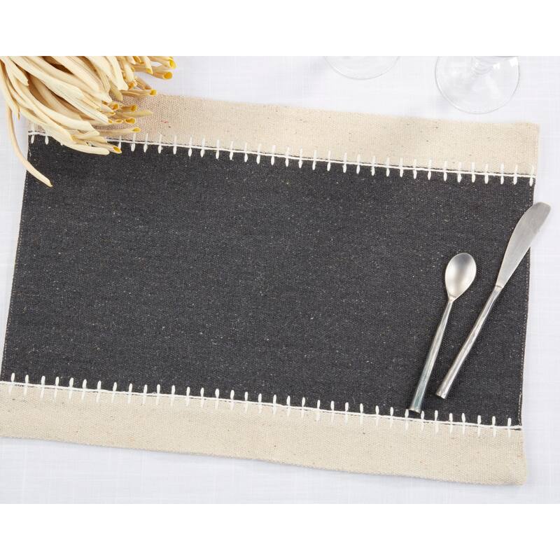 Whipstitched Border Design Placemat (Set of 4)
