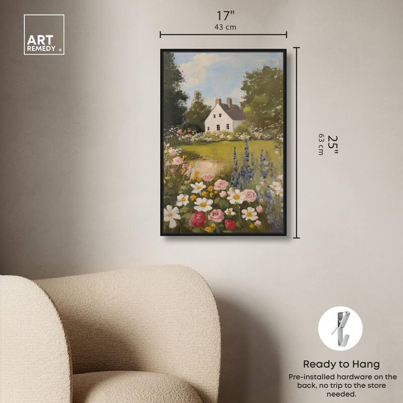 Floral Farmhouse I Canvas by Art Remedy