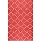 preview thumbnail 37 of 59, Hand-woven Villach Flatweave Wool Area Rug - 9' x 13' Red