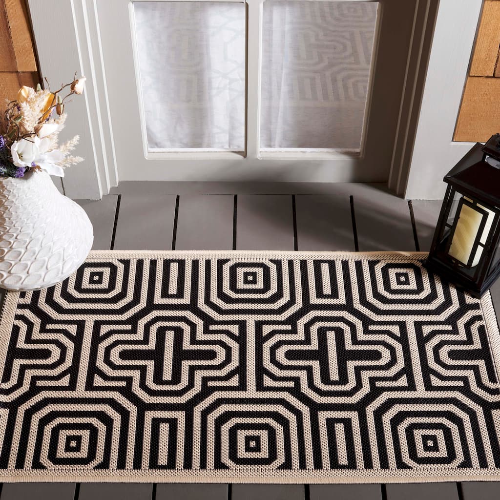 SAFAVIEH Courtyard Billye Indoor/ Outdoor Patio Backyard Rug