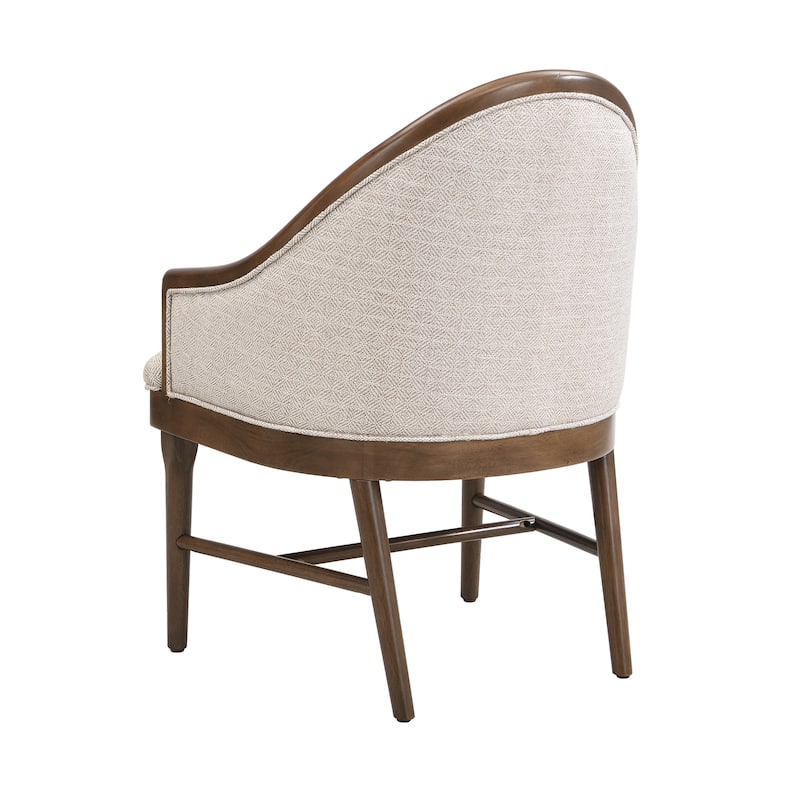 Christopher Knight Home - Farmhouse Dining Set with Modern Walnut-Finished Wooden Oval Dining Table and Upholstered Chairs