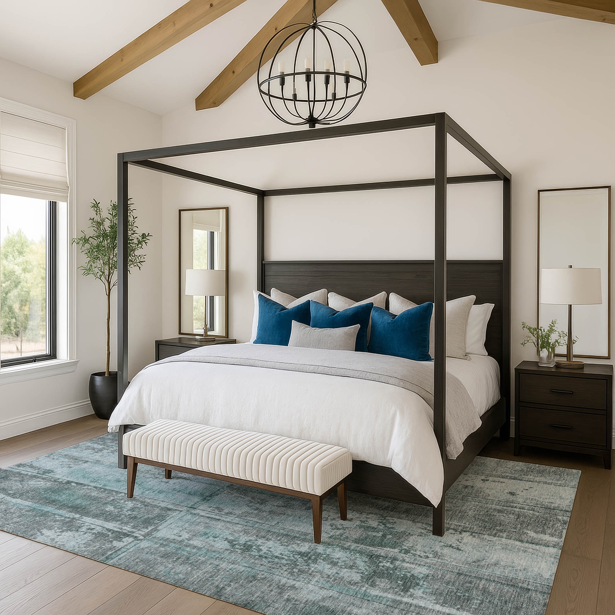 Premium Washable Super Soft Modern Panel Mayfield Rug