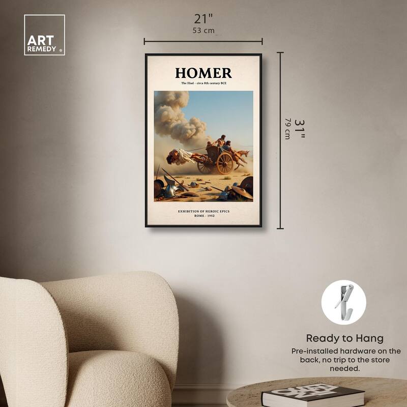 Iliad Illustrated Canvas by Art Remedy