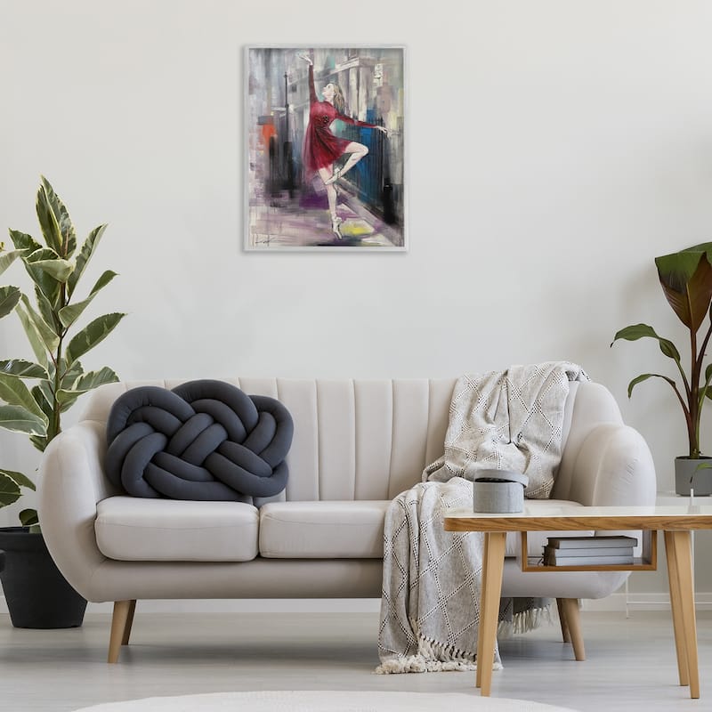 Stupell Ballet on City Street Framed Giclee Art Design By Lucille Lee