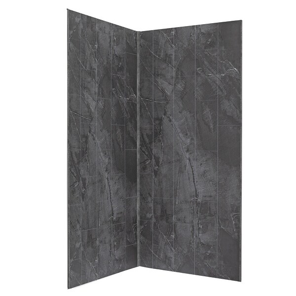 Palisade 78in x 36in x 36in Waterproof Vinyl Shower Surround Kit