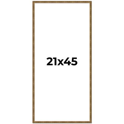 21x45 Frame Gold Solid Wood Picture Frame - Complete Modern Photo