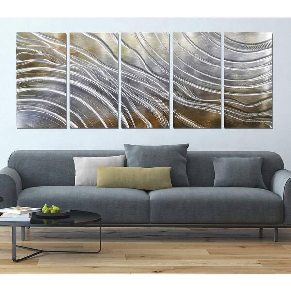 Shop Statements2000 Gold Silver Abstract 3d Metal Wall Art By