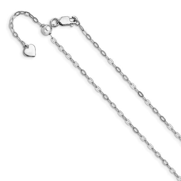 Sterlng Silver 1.4mm Adjustable Box Chain Sterlng Silver 1.4mm Adjustable Box Chain
