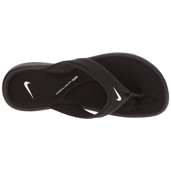 Shop Nike Women S Ultra Comfort Thong Athletic Sandal White Black