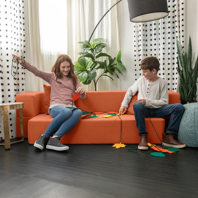 Zenzi Loveseat Twin - Convertible Couch / Twin Sleeper, Bru Smart