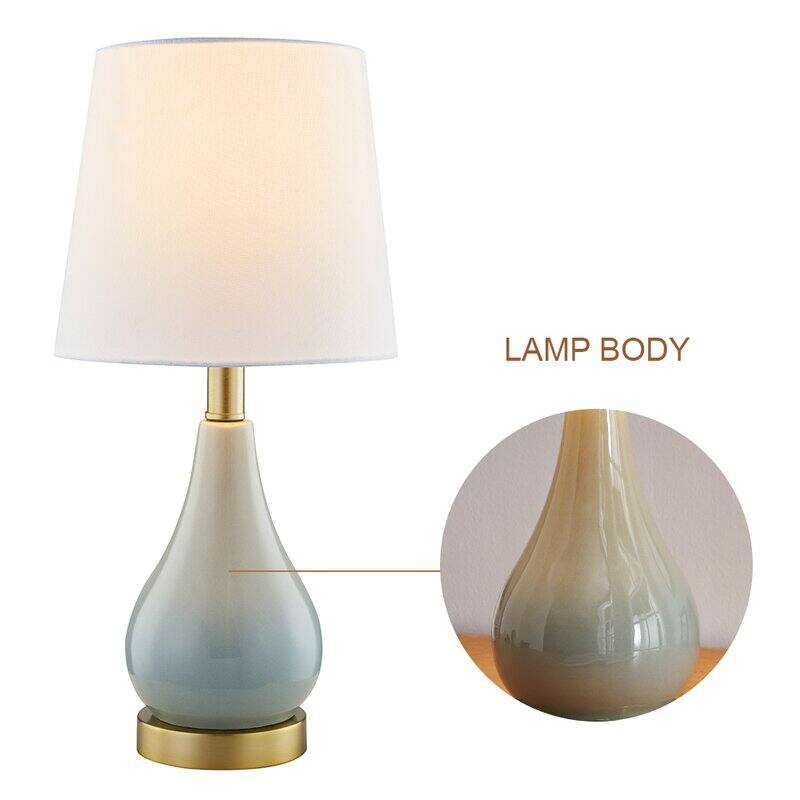 17.5" Table Lamp Set with USB (Set of 2)