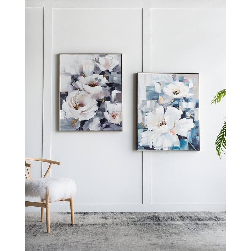 Modern Wall Decor Large Rectangle Wall Art Flower Canvas Print, Home Decor, for Living Room Kitchen Foyer Office