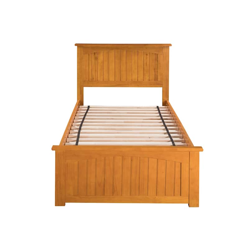 Asian Platform Bed with Drawers - Grey Finish, Modern Style Bed Frame, Underbed Storage, 84 Inch