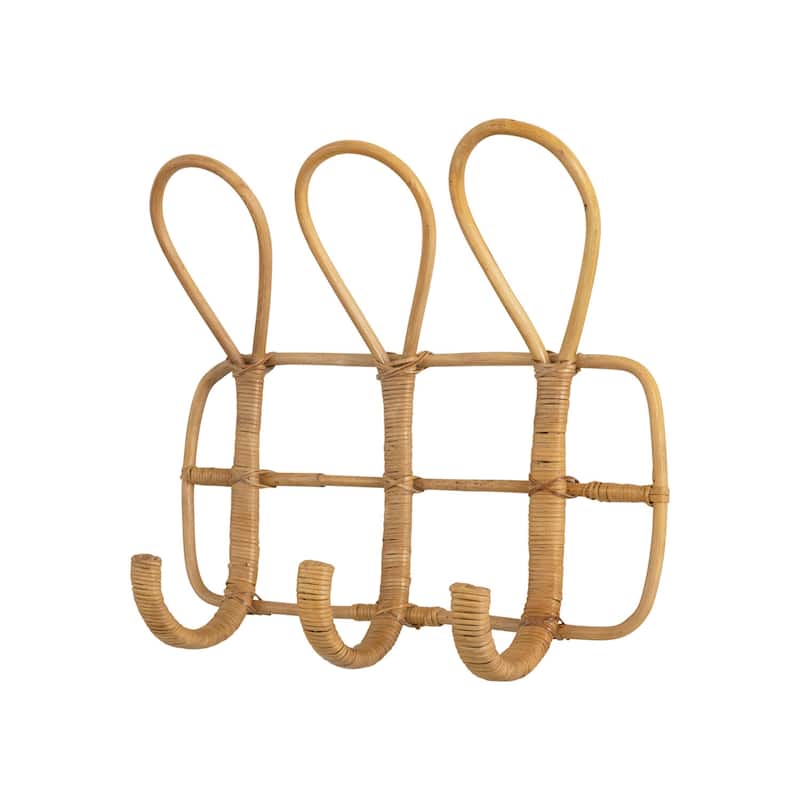 Rattan Wall Hook with 3 Hooks