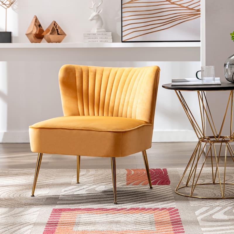 Heaven Contemporary Velvet Upholstered Accent Chair