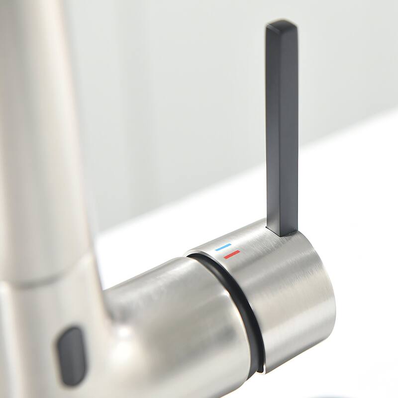 Touch-less Single Handle with Plate Modern Kitchen Sink Faucets