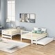 preview thumbnail 2 of 16, Twin-Over-Full Wood Bunk Bed with Twin Size Trundle and Storage Staircase
