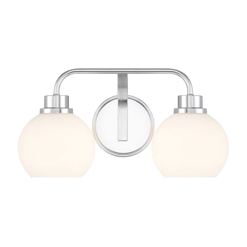 Bellevue SHBF55214 2 Light 16" Wide Vanity Light with Opal Glass - Chrome