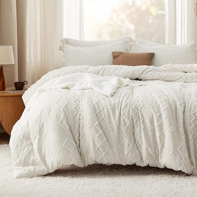 Farmhouse Shabby Chic Embroidery Bed Set