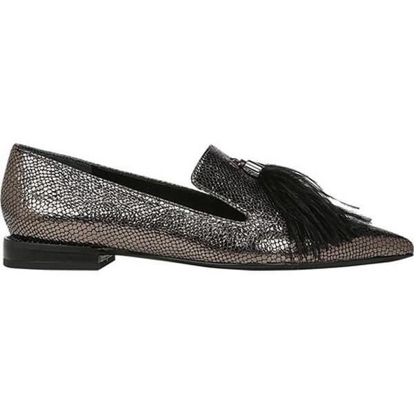 franco sarto metallic loafers