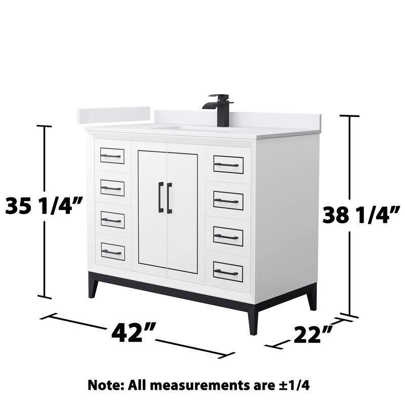 Wyndham Collection WCH515142S-VCA-UNSMXX Marlena 42" Free Standing