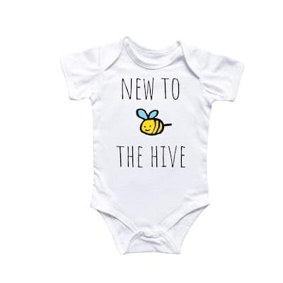 Bee Honey Hive - Baby Boy Girl Clothes Infant Bodysuit Funny Cute Newborn