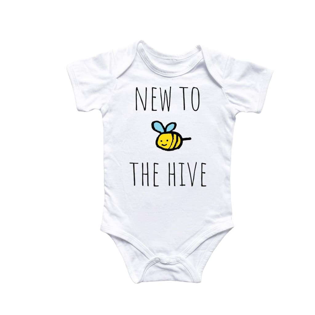 Bee Honey Hive - Baby Boy Girl Clothes Infant Bodysuit Funny Cute Newborn