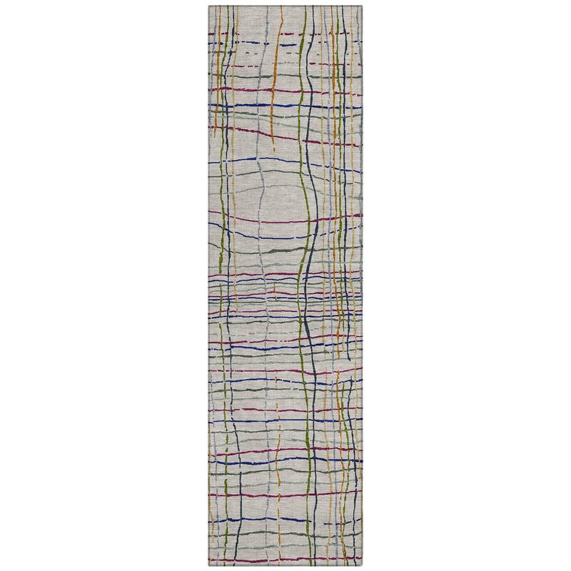 Machine Washable Indoor/ Outdoor Modern Century Chantille Rug