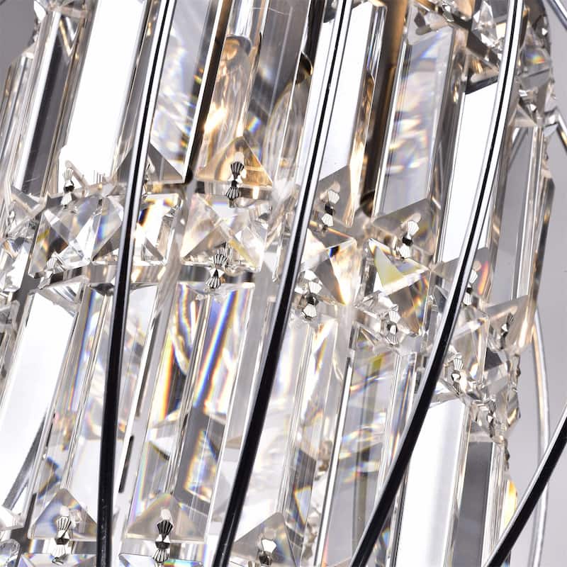 Argo 3-Light Chrome Semi-Flush Mount - Chrome Finish - Chrome Finish