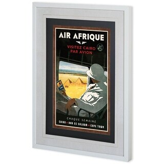 Poster Vintage Air Afrique - Affiche Aviation 40x60cm - Reproduction HQ - Papier