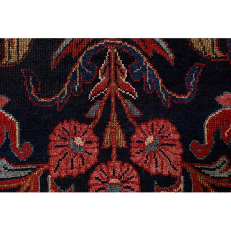 Antique Vegetable Dye Lilian Persian Area Rug Hand-knotted Wool Carpet - 4'4" x 8'4"