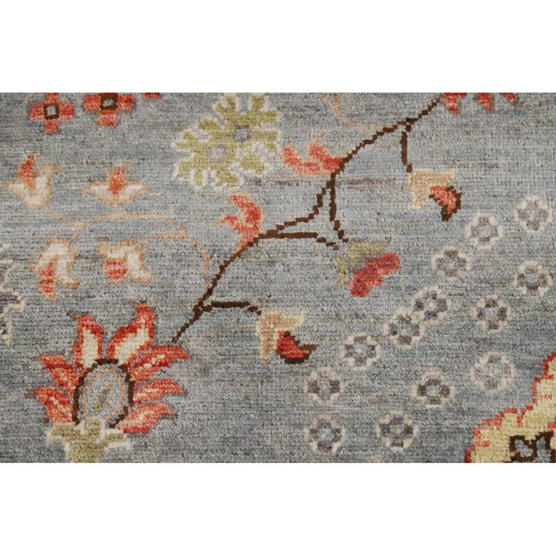 Vegetable Dye Oushak Oriental Area Rug Handmade Wool Carpet - 8'2" x 10'4"