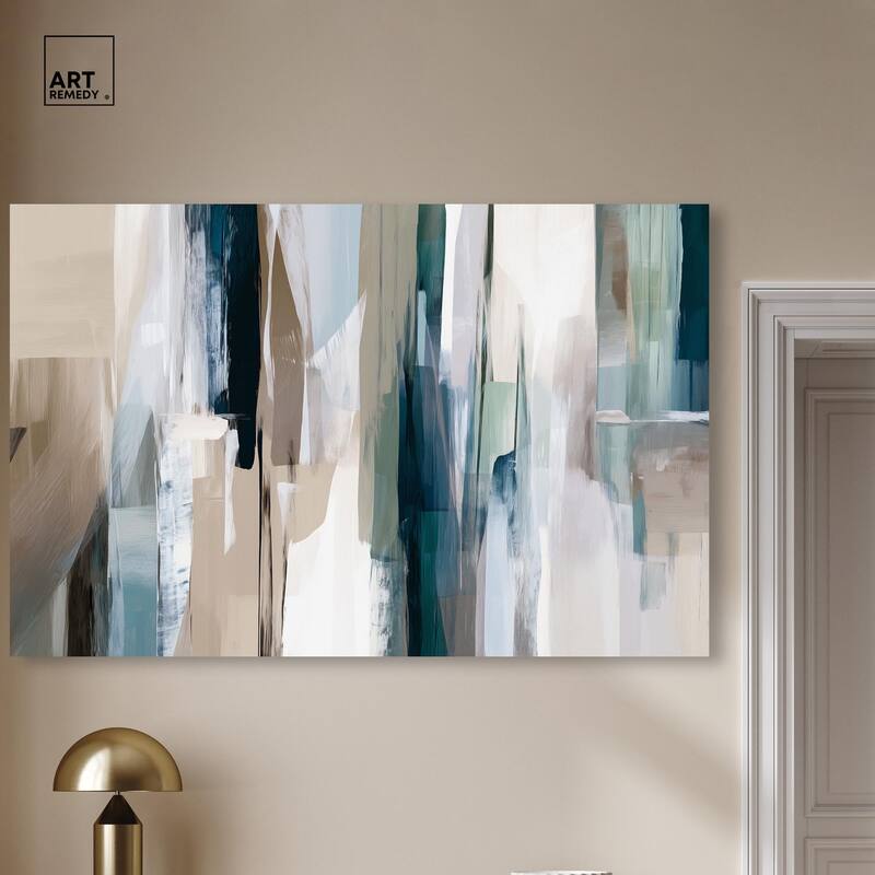 Color Columns Canvas by Art Remedy, Gallery Wrapped