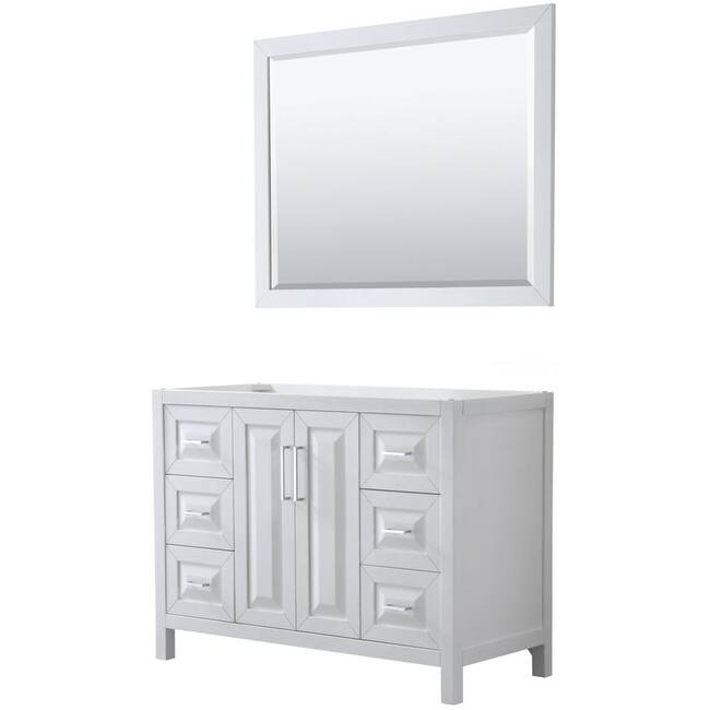 Wyndham Collection Daria 47" Single Free Standing Vanity Cabinet -