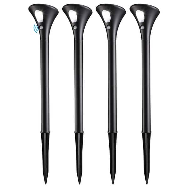 slide 2 of 8, LED Solar Pathway Light, Motion Sensor, Lighting Throughout the Night - 4Pack 4Pack
