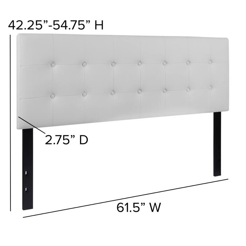 Button Tufted Upholstered Headboard