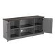 preview thumbnail 10 of 15, Farmhouse Two-tone 54-inch TV Stand