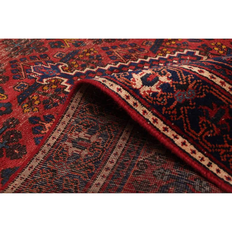 ECARPETGALLERY Hand-knotted Anadol Vintage Red Wool Rug - 4'3 x 6'5