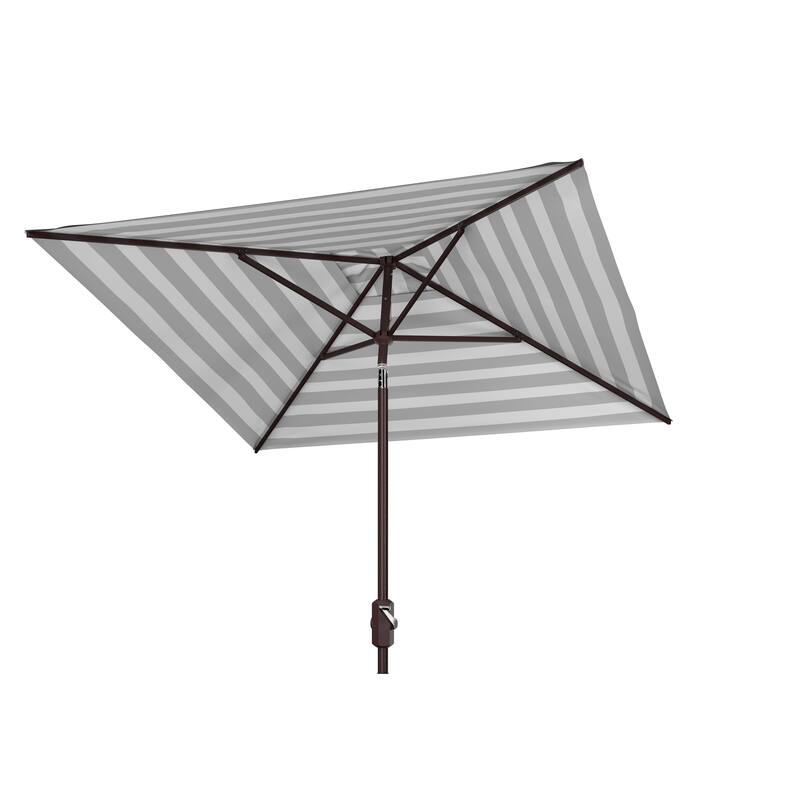 SAFAVIEH Outdoor Anabelle Fashion Line 7.5 Ft Square Umbrella, Base Not Included