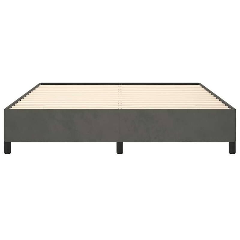 vidaXL Bed Frame, Velvet, No Mattress