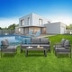 preview thumbnail 3 of 22, Royalcraft Aluminum Outdoor Sofa