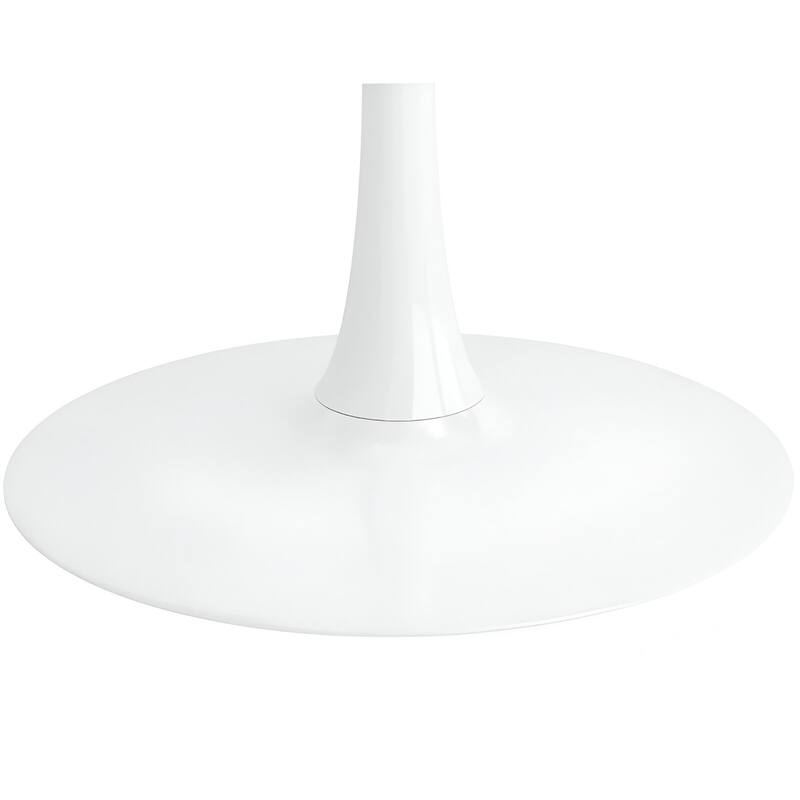 Tulip Modern Bar table white GLOSS Table (40" H x 28"D)