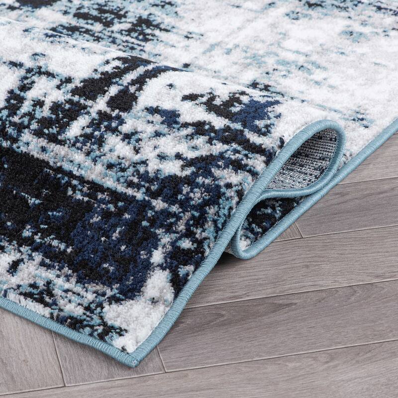 Contemporary Chic Abstract Design Area Rug