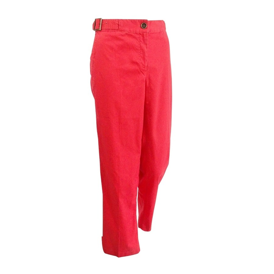 Shop Women S Cotton Poplin Casual Pants Overstock 14728974