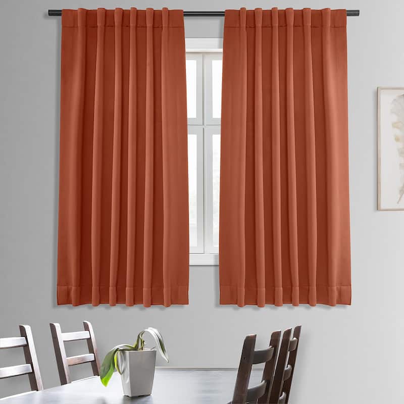 Exclusive Fabrics Room Darkening Curtain Panel Pair 63 inches (2 Panels) - 50 x 63