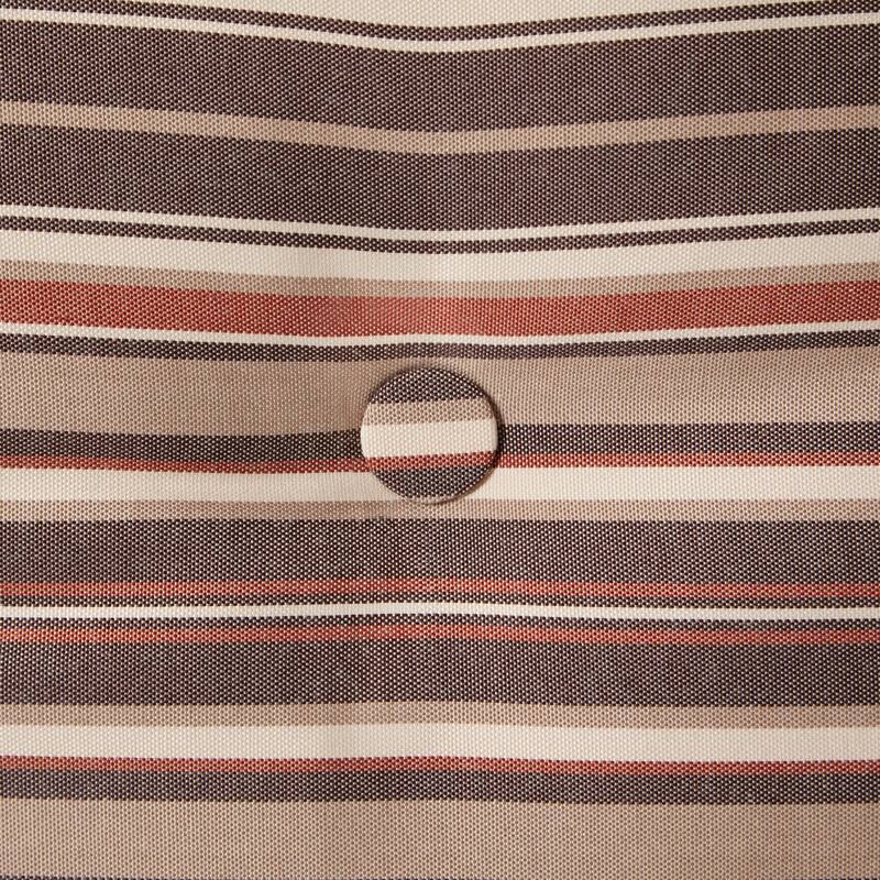 Outdoor Lightweight Striped Chaise Lounge Pad