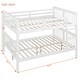 preview thumbnail 5 of 36, Solid Pine Full Size Bunk Bed with Ladder, Headboard and Footboard, for Bedroom or Guest Room